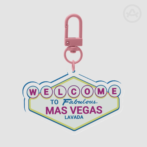 Welcome To Mas Vegas Keychain