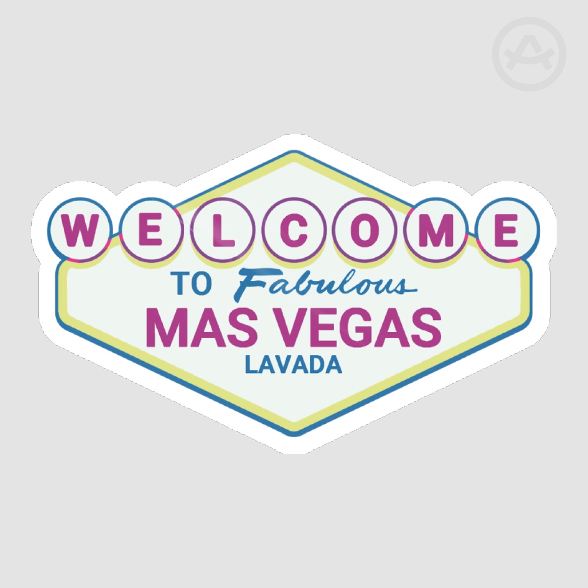 Welcome To Mas Vegas Sticker