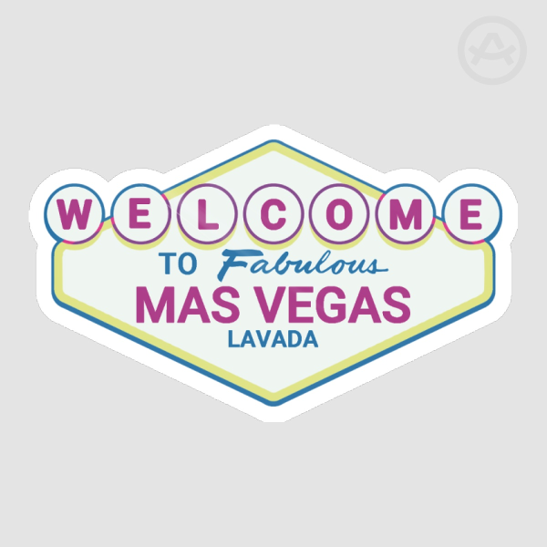 Welcome To Mas Vegas Sticker