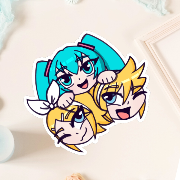 Miku, Rin & Len Stickers
