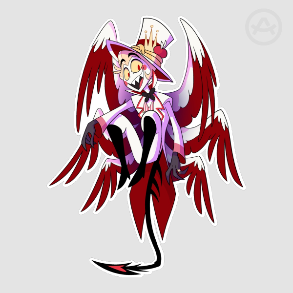 Lucifer Tail Stand - Die Cut Sticker