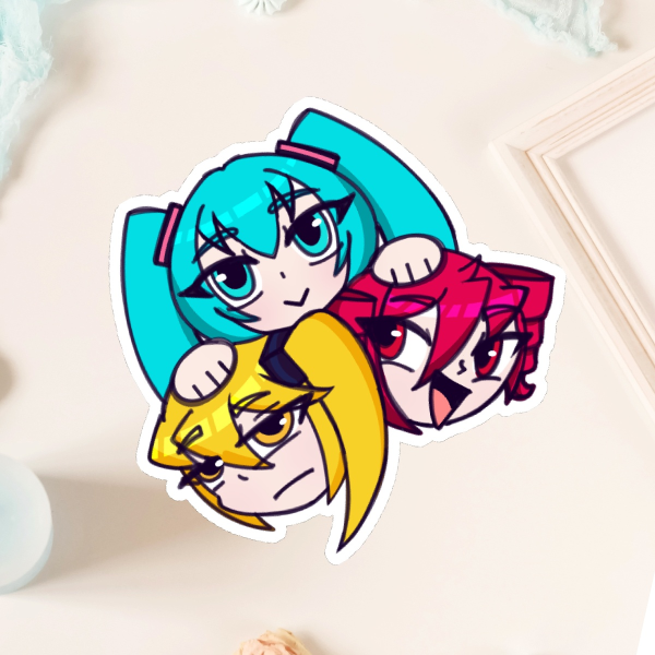 Triple Baka Stickers