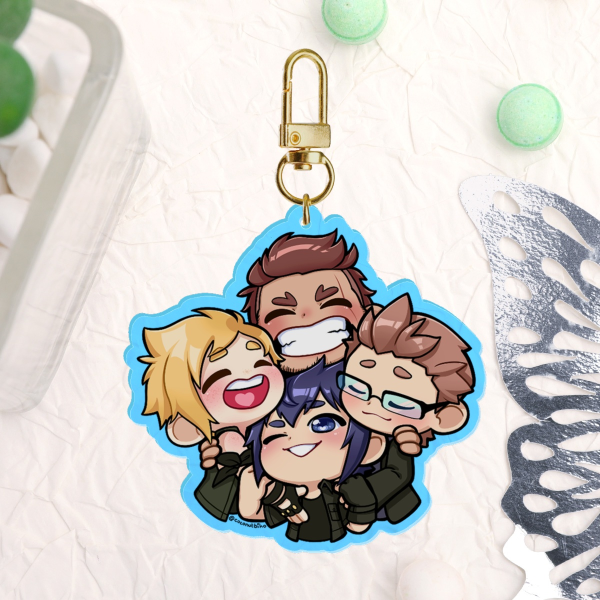 [ FFXV ] Chocobro Hug Younger Ver. Keychain