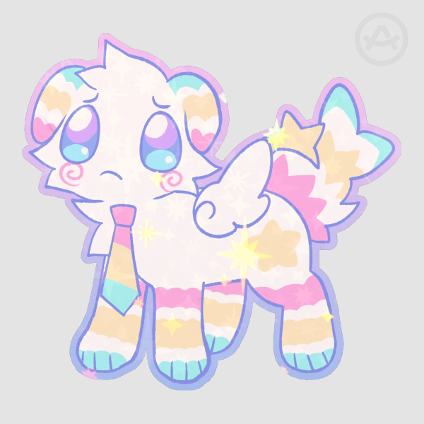 OC Colored Edge Die Cut Stickers