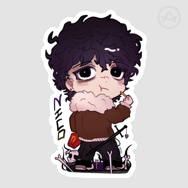 [PJO] Nico di Angelo Chibi Sticker - Heroes of Olympus
