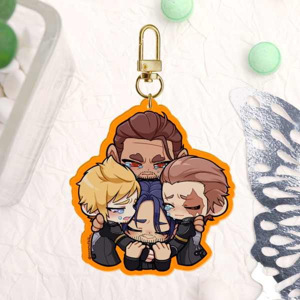 [ FFXV ] Chocobro Hug Older Ver. Keychain