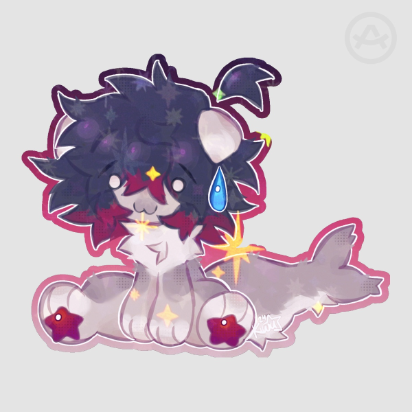 OC  Colored Edge Die Cut Stickers