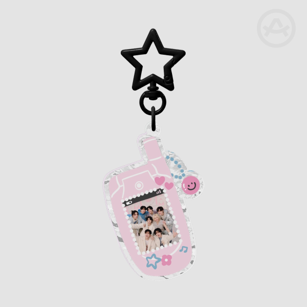 Stray Kids Flip Phone Keychain
