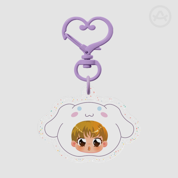 BTS Jimin Sanrio Dog Glitter Keychain