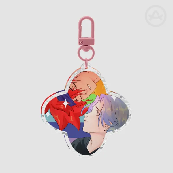 Ripple Acrylic Keychains