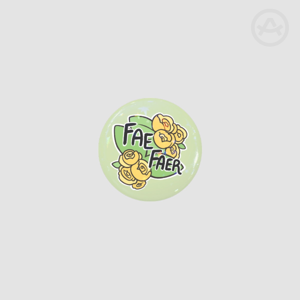 Fae/Faer - holo star Badge