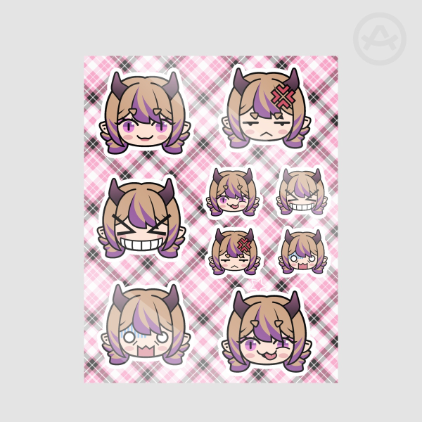 zquish expressions sticker sheet (glossy)