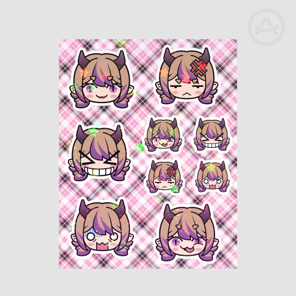 (holographic) zquish expressions sticker sheet