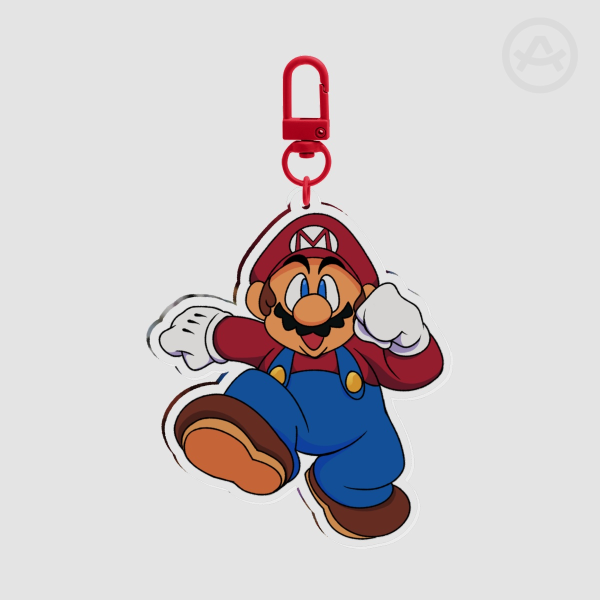 Running Mario Keychain