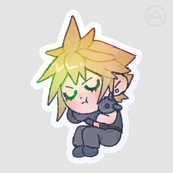 Die Cut Cloud Strife FF7 sticker