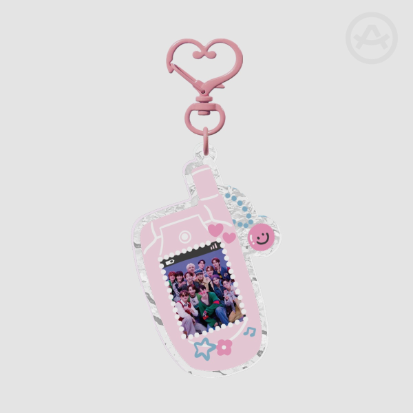 Seventeen Flip Phone Keychain