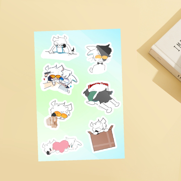 Felix and Ruby Paper Stickers Sheet