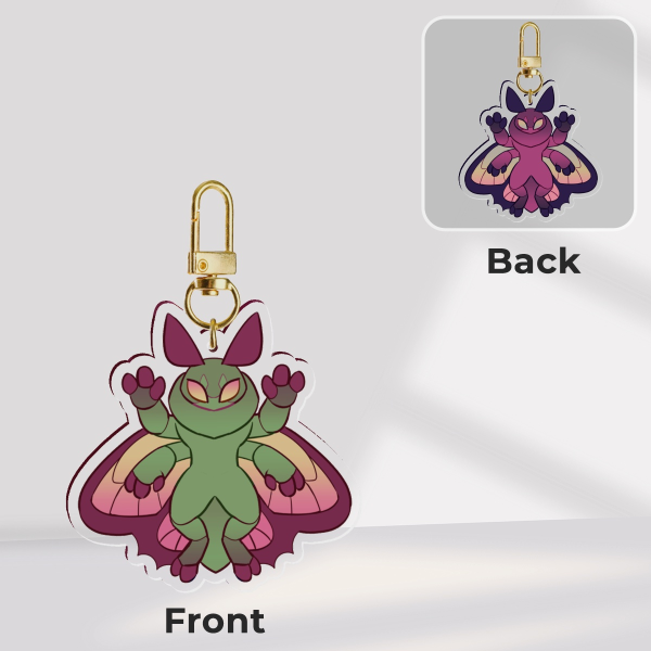 Forest Moth Keychain