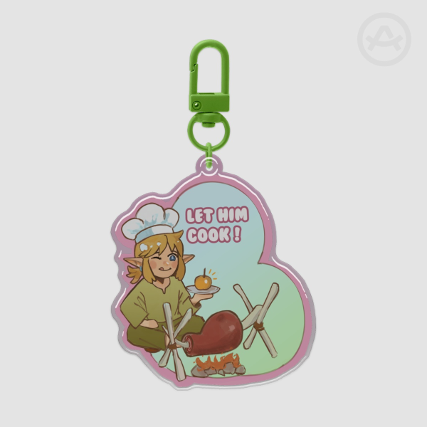 Link TLOZ Let Him Cook Keychain