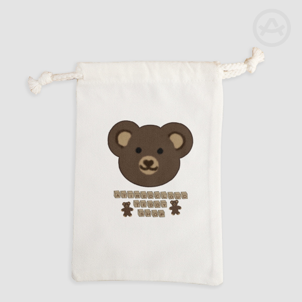 Atiredcloud Teddy Shop Drawstring Pouch