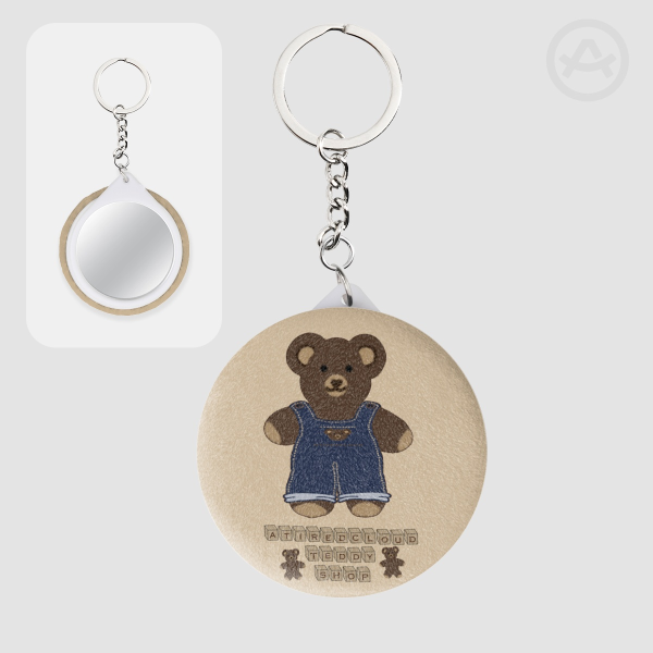 Atiredcloud Teddy Shop Plush Mirror Keychain