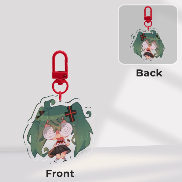 Rotten Girl Miku - Vocaloid keychain