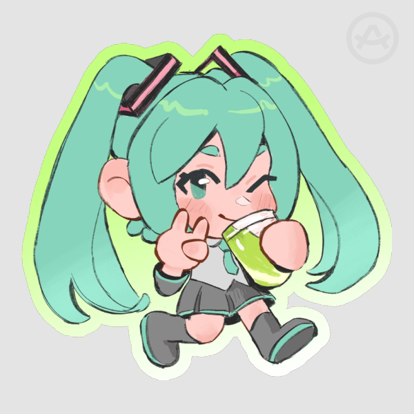 Miku Matcha sticker