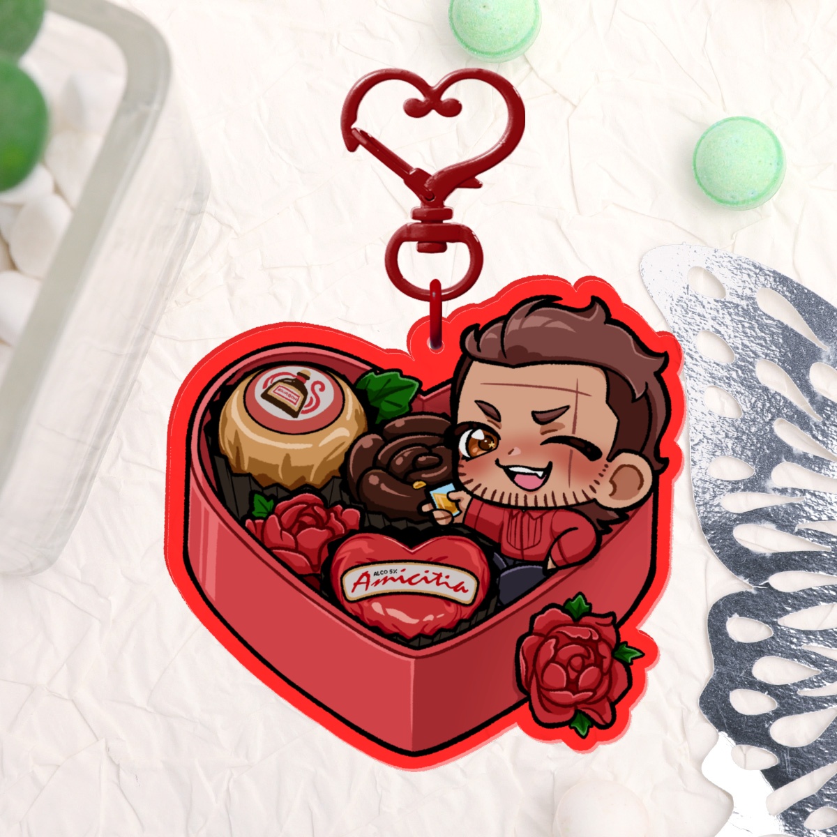 [ FFXV ] Chocolate Box Gladio Keychain