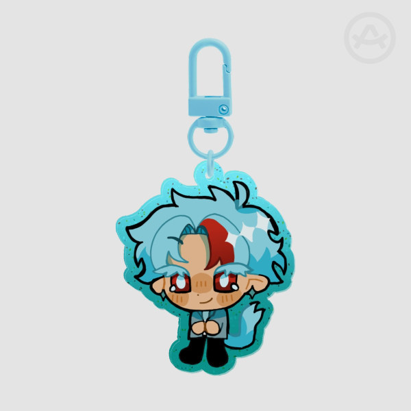 Scott Glitter Keychain