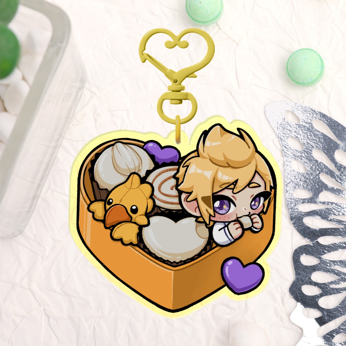 [ FFXV ] Chocolate Box Prompto Keychain