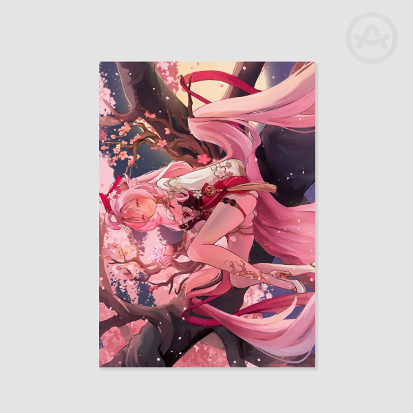 Poster Printing - Peach Spring night A4