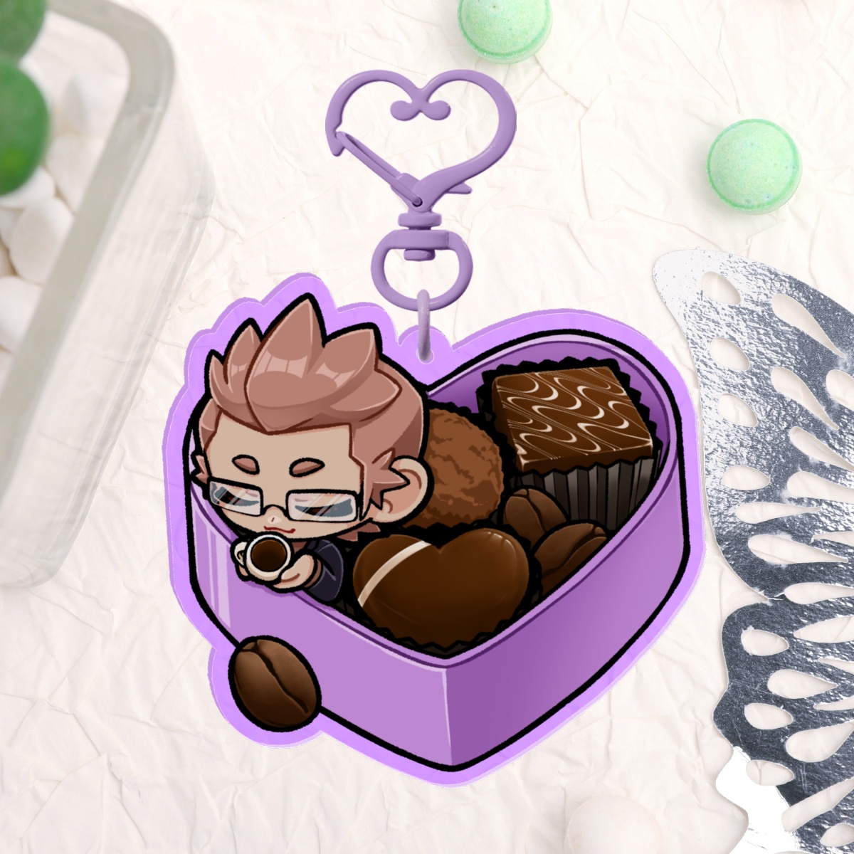 [ FFXV ] Chocolate Box Ignis Keychain