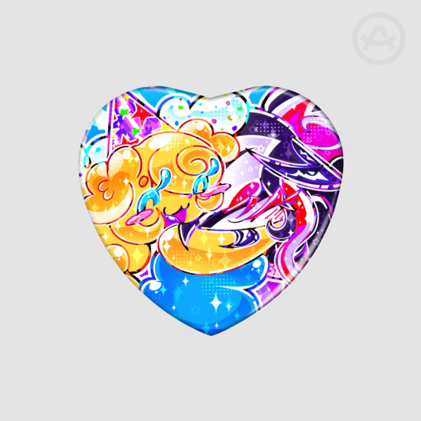 PARTYBEETLE heart shaped pin! 💕