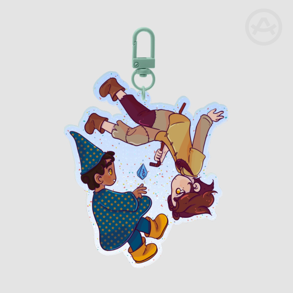 Jayce and Viktor BIG keychain - Colored Edge Acrylic Keychains [Arcane]