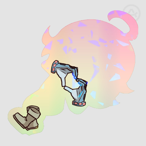 Hagakure Colored Edge Die Cut Stickers