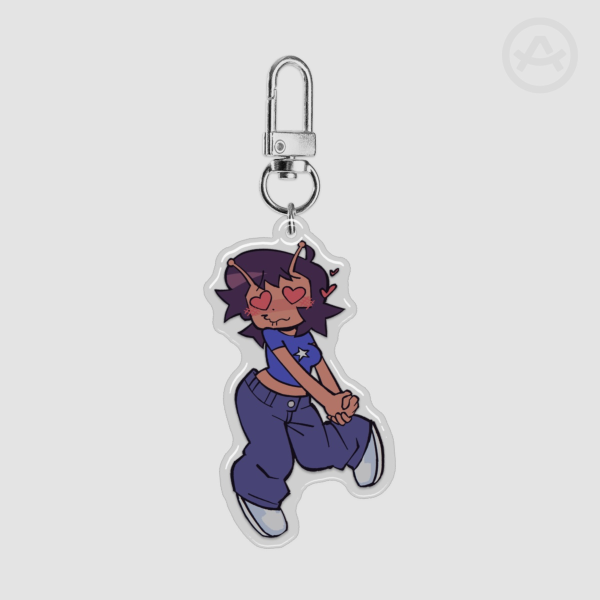 Colored Loving Blue Keychain