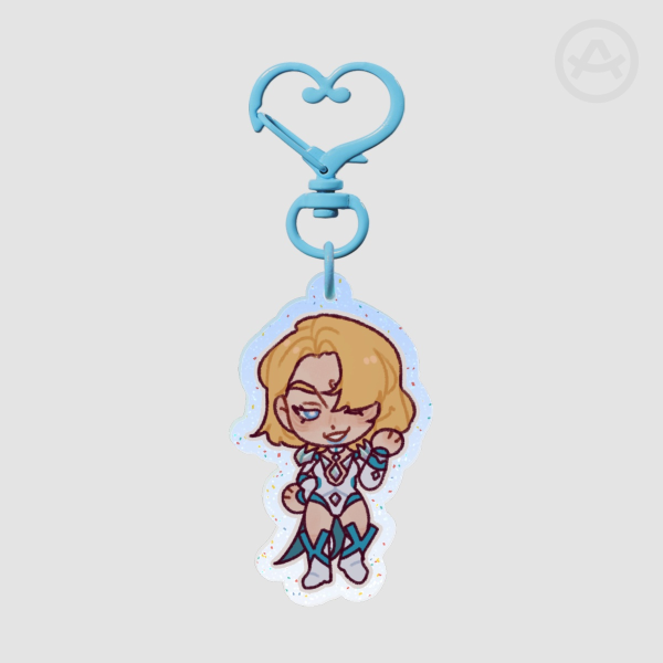 Emma Frost (1) - Glitter Acrylic Keychain