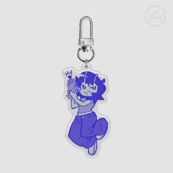 Raygun Blue Keychain