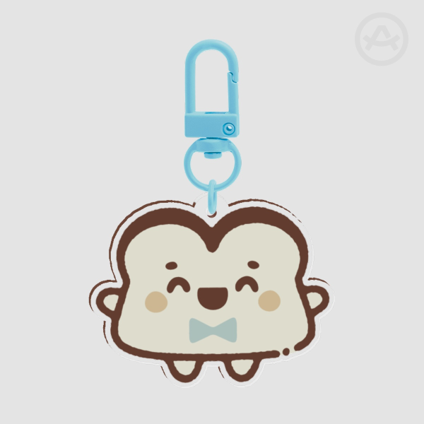 Bread Boy Clear Acrylic Keychain