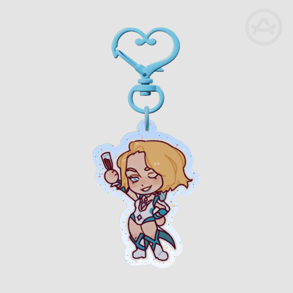 Emma Frost (3) - Glitter Acrylic Keychain