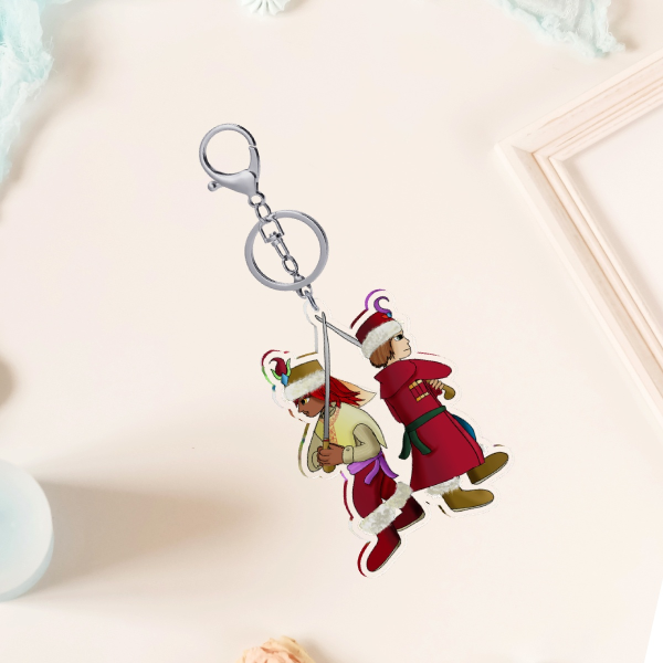 Aliosha & Dylara wolves Keychain