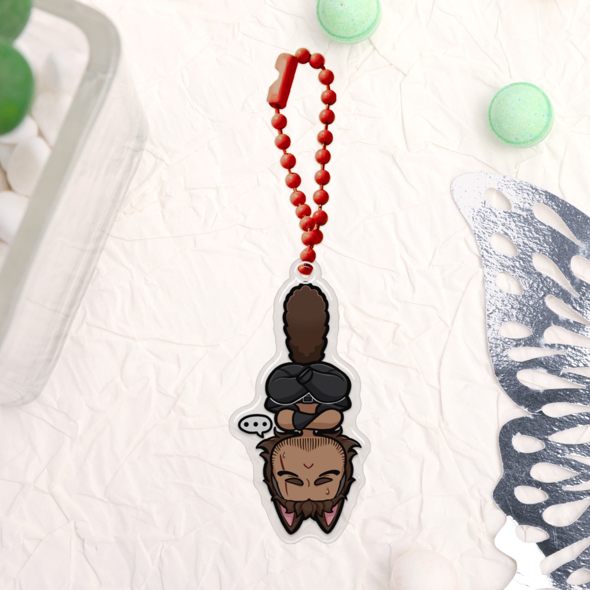 [ FFXV ] Kitty Gladio Epoxy Keychain