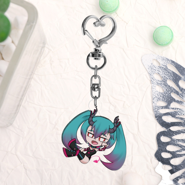 Demon Miku Acrylic Keychain