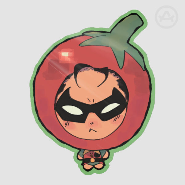 Tomato Jaybin Die Cut Sticker