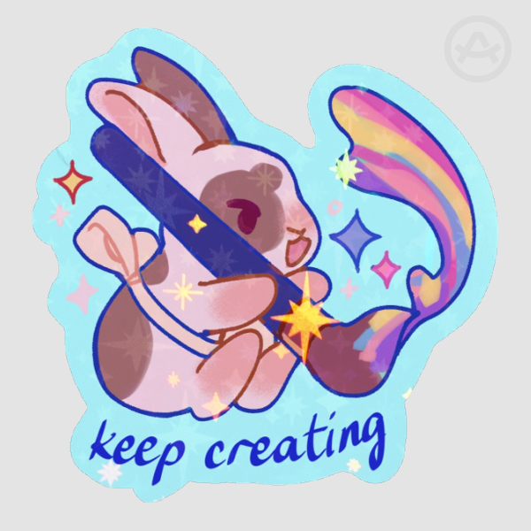 keep creating holo sticker