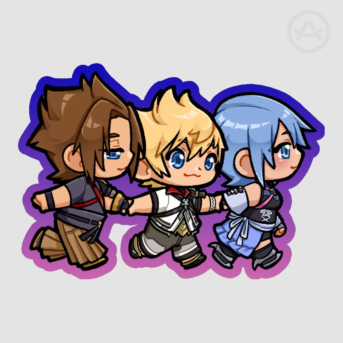 [ Kingdom Hearts ] Wayfinder Trio Vinyl Sticker