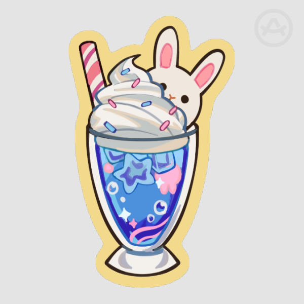 parfait bunny sticker