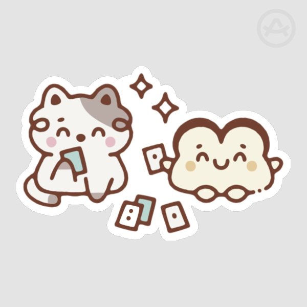 Trading Cards Die Cut Sticker