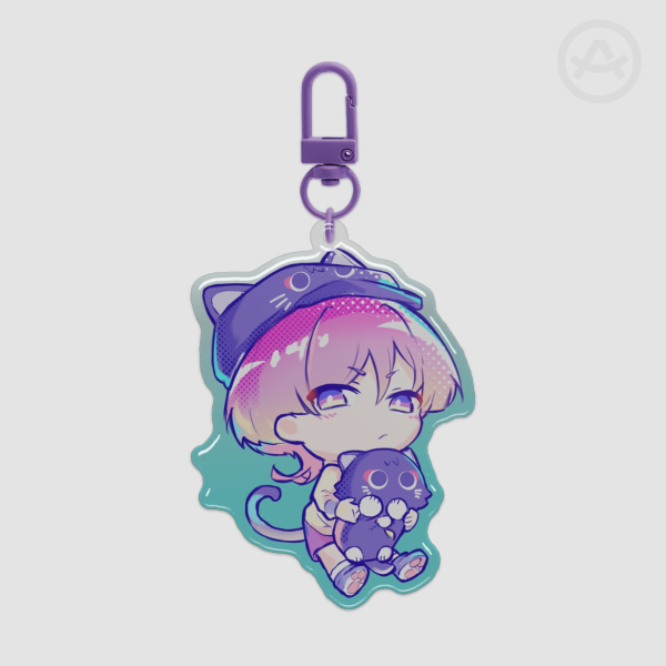 Scarameow Theme Impression Keychain