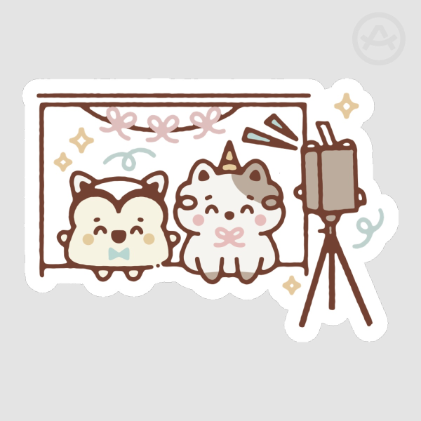 Photobooth Die Cut Sticker